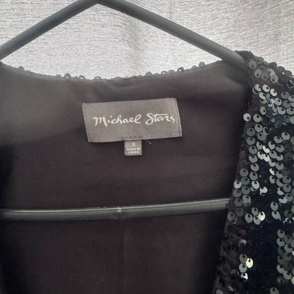 Michael Stars Black Sequin Jacket never worn size Small - Picture 4 of 4